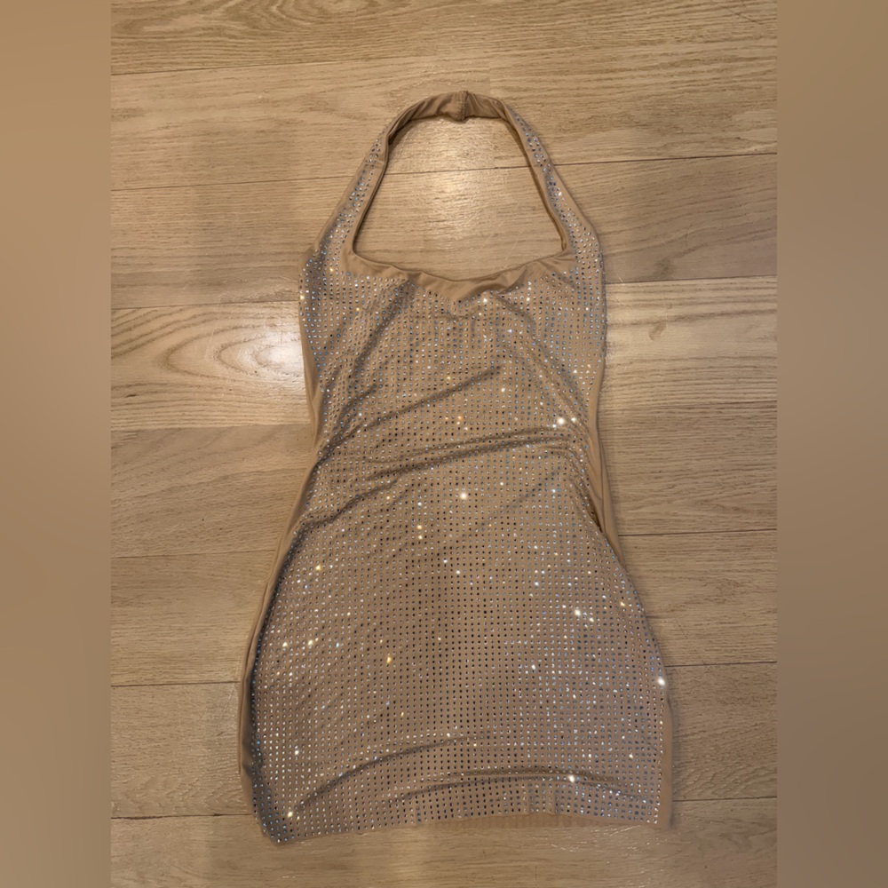 Sparkling Halter Dress